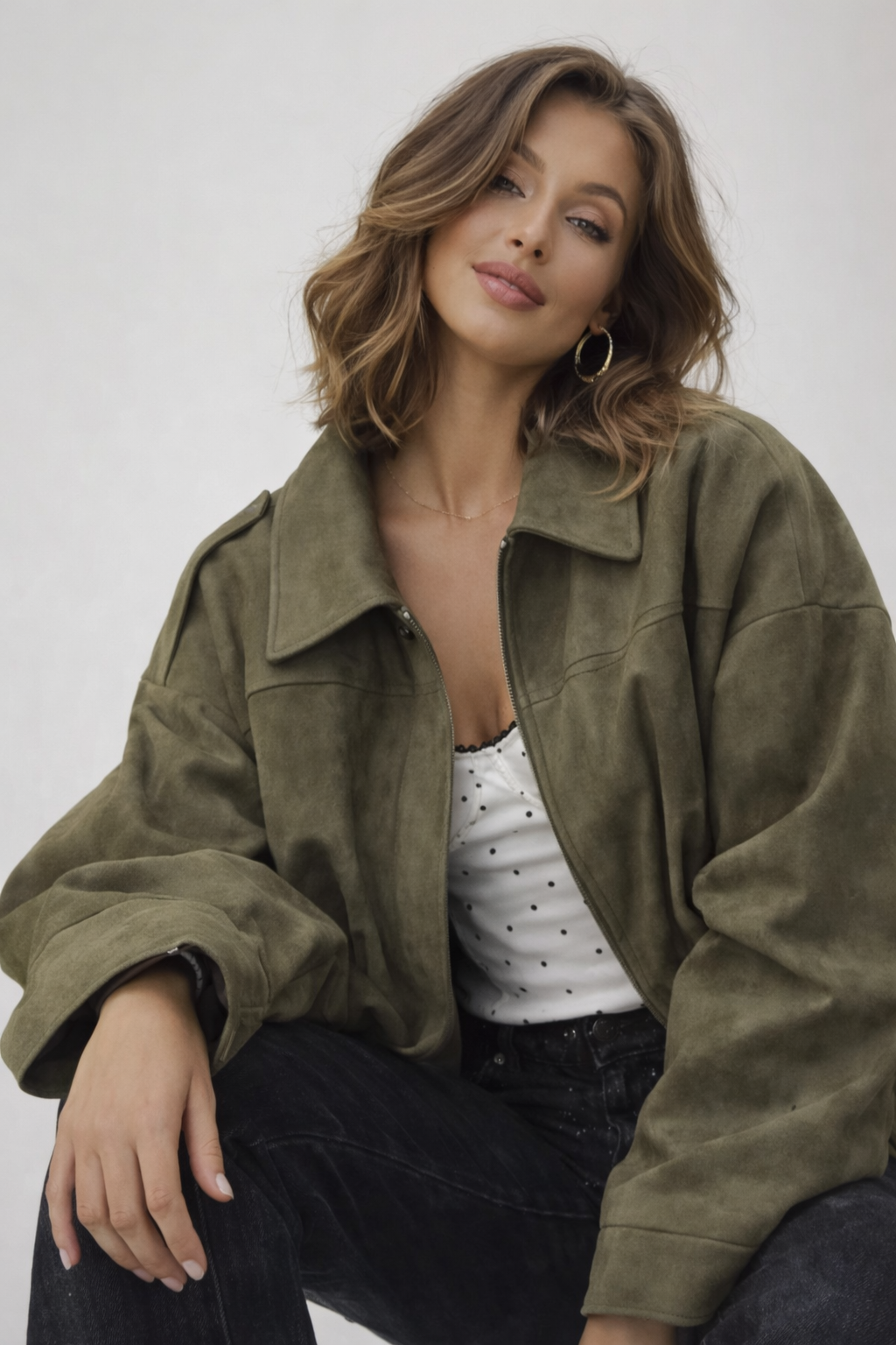 Vintage Oversized Bomber Jacket