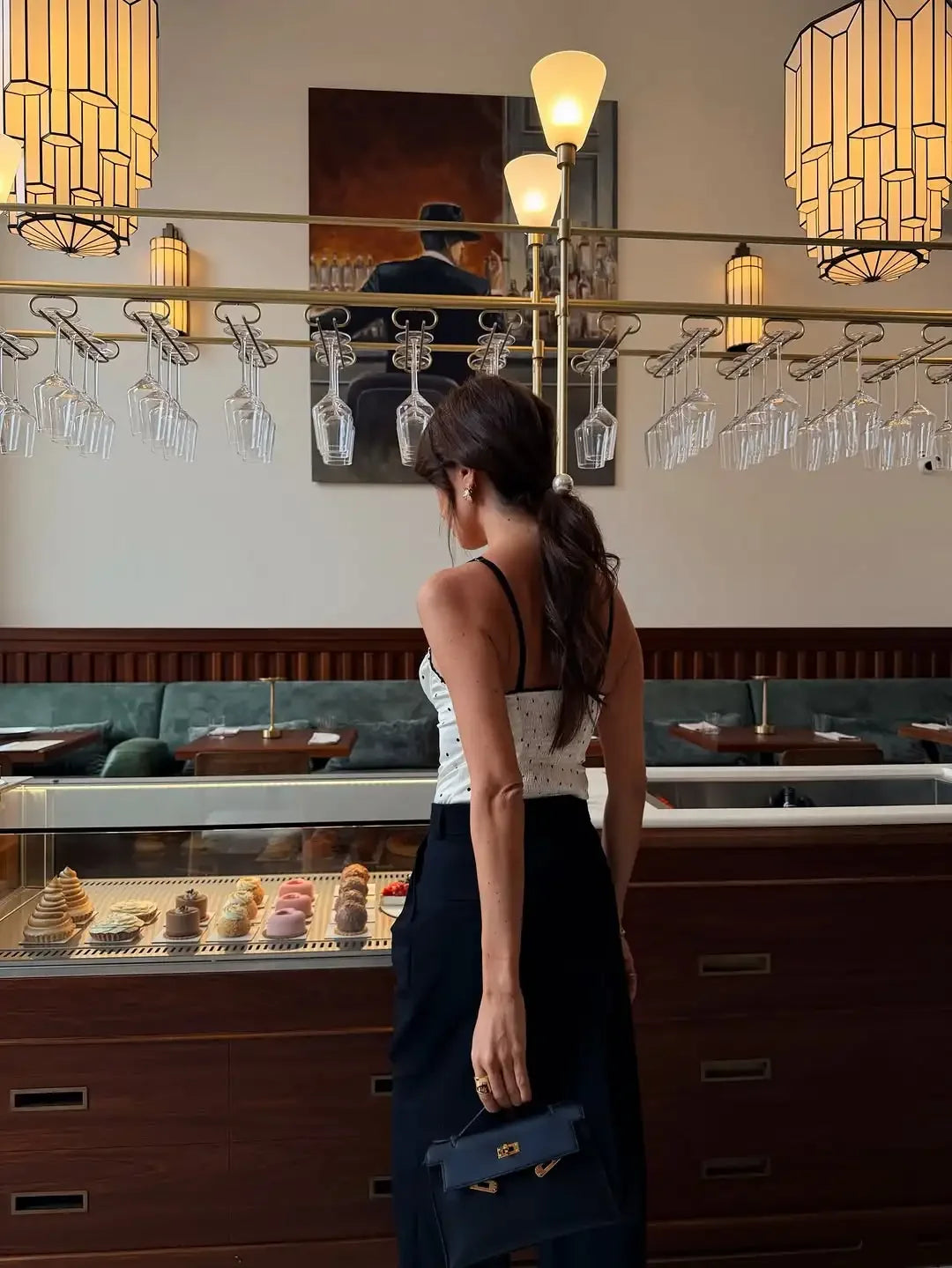 White Polka Dot Corset Top